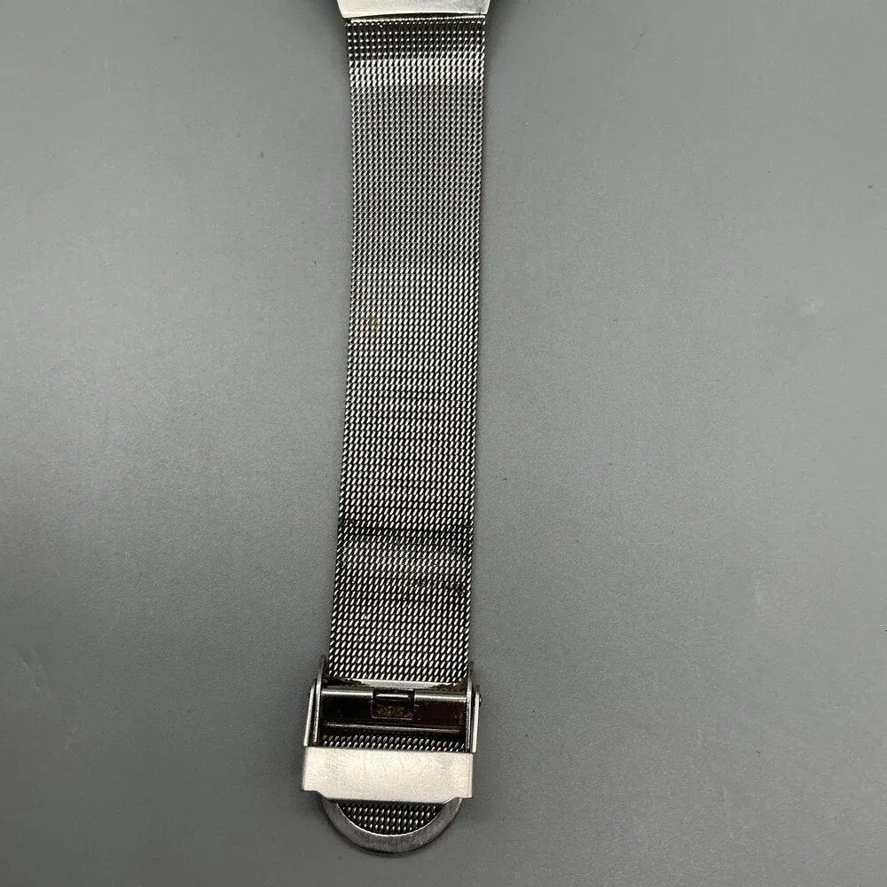 Skagen Mens Watch 34mm Silver Tone Mesh Stainless Denmark 233LSC New Battery